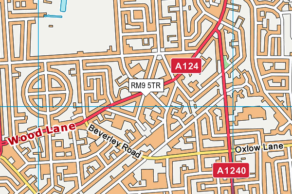 RM9 5TR map - OS VectorMap District (Ordnance Survey)