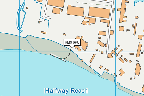 RM9 6PU map - OS VectorMap District (Ordnance Survey)