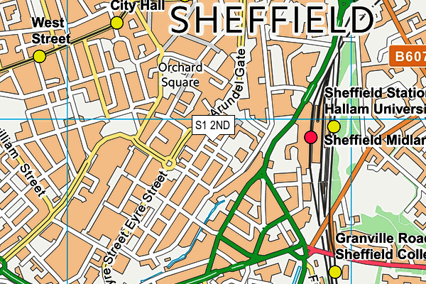 S1 2ND map - OS VectorMap District (Ordnance Survey)