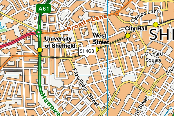 S1 4GB map - OS VectorMap District (Ordnance Survey)