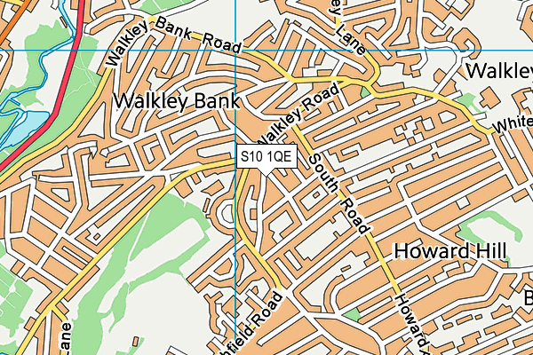 S10 1QE map - OS VectorMap District (Ordnance Survey)