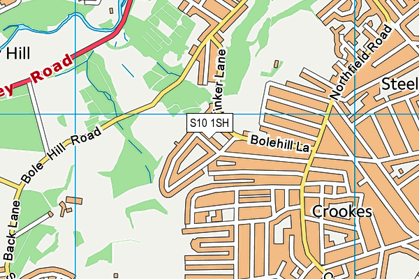 S10 1SH map - OS VectorMap District (Ordnance Survey)