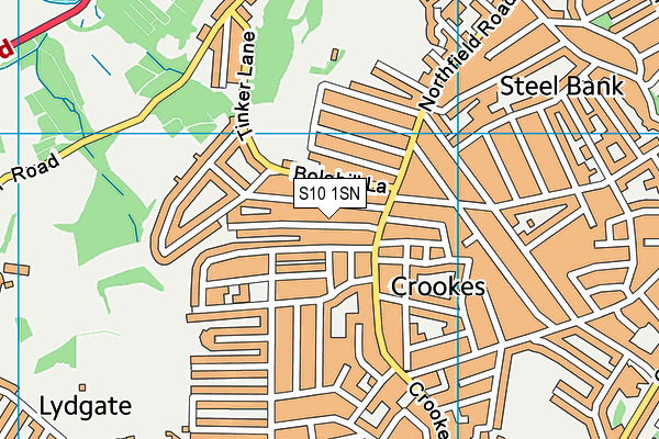 S10 1SN map - OS VectorMap District (Ordnance Survey)