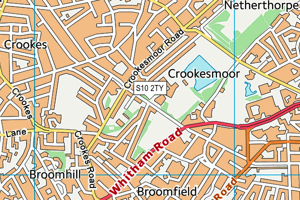 Goodwin Sports Centre map (S10 2TY) - OS VectorMap District (Ordnance Survey)