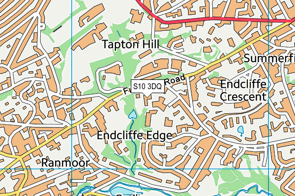 St Marie's School, A Catholic Voluntary Academy map (S10 3DQ) - OS VectorMap District (Ordnance Survey)