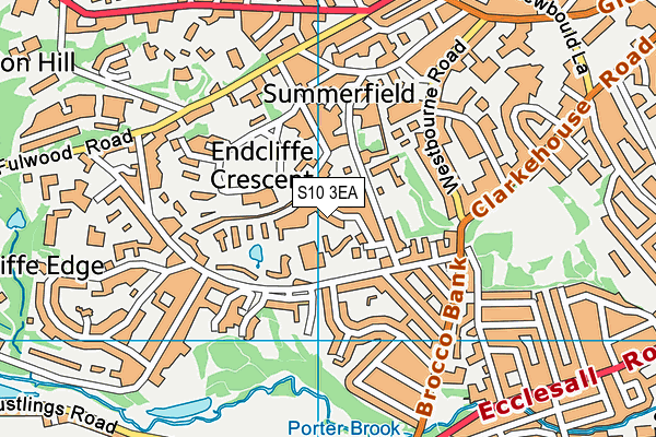 S10 3EA map - OS VectorMap District (Ordnance Survey)