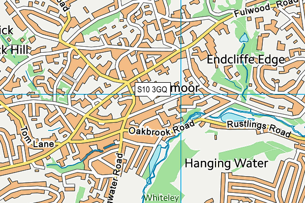 S10 3GQ map - OS VectorMap District (Ordnance Survey)