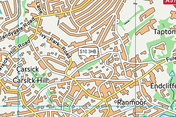 S10 3HB map - OS VectorMap District (Ordnance Survey)