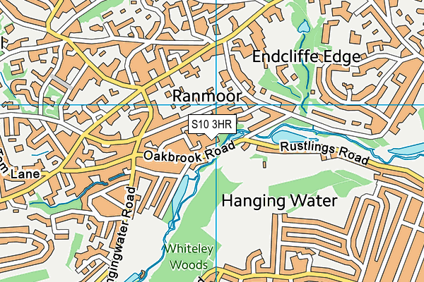 S10 3HR map - OS VectorMap District (Ordnance Survey)