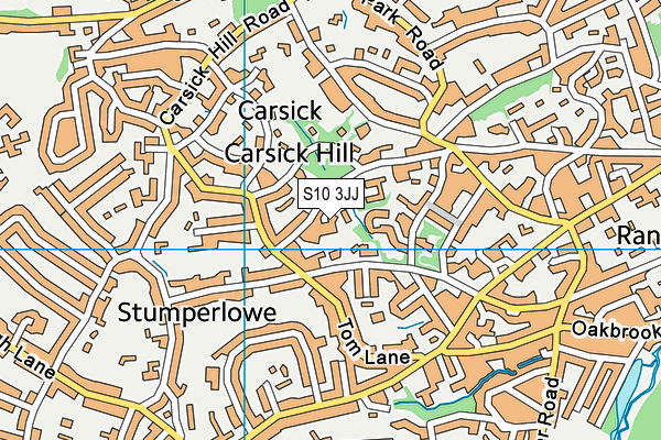 S10 3JJ map - OS VectorMap District (Ordnance Survey)