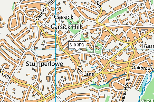S10 3PQ map - OS VectorMap District (Ordnance Survey)