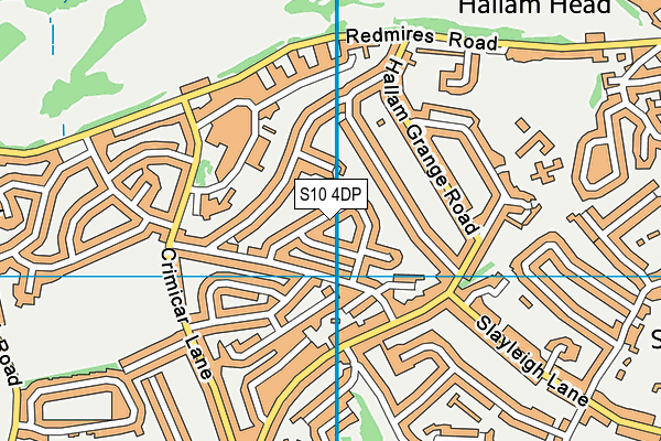 S10 4DP map - OS VectorMap District (Ordnance Survey)