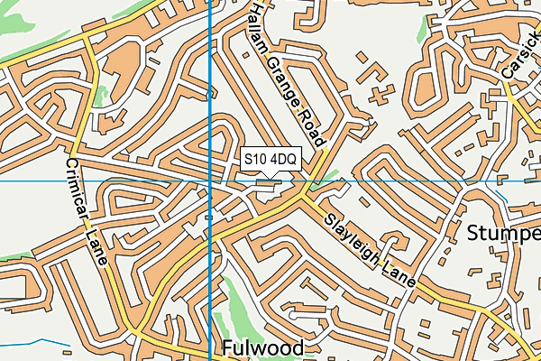 S10 4DQ map - OS VectorMap District (Ordnance Survey)