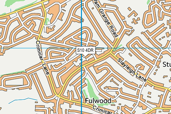 S10 4DR map - OS VectorMap District (Ordnance Survey)