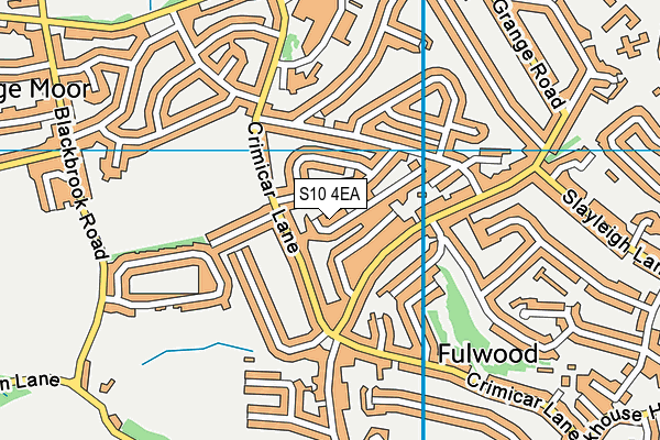 S10 4EA map - OS VectorMap District (Ordnance Survey)