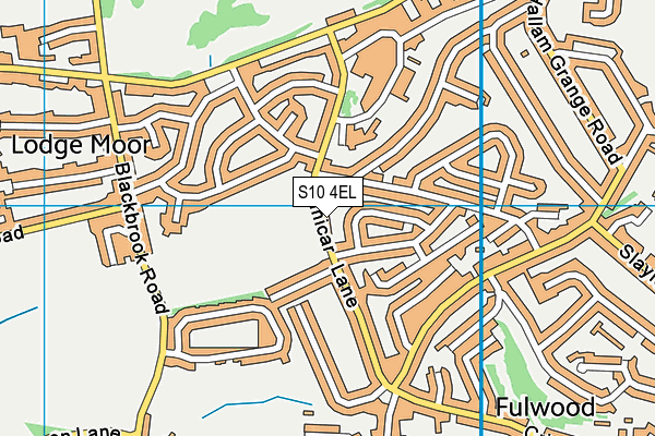 Hallam Cricket Club (Crimicar Lane) map (S10 4EL) - OS VectorMap District (Ordnance Survey)