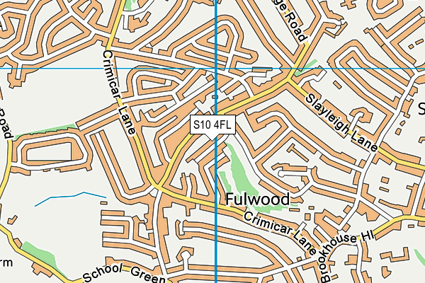 S10 4FL map - OS VectorMap District (Ordnance Survey)