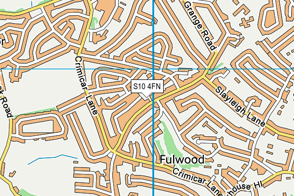 S10 4FN map - OS VectorMap District (Ordnance Survey)