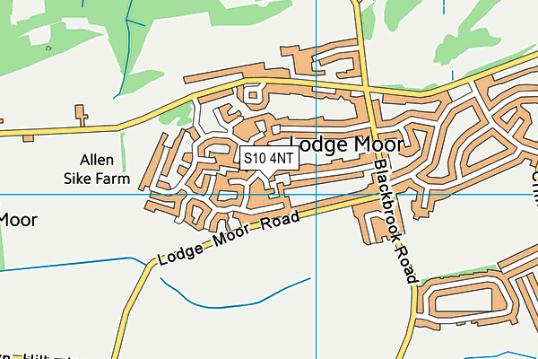 S10 4NT map - OS VectorMap District (Ordnance Survey)