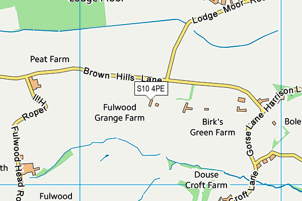 S10 4PE map - OS VectorMap District (Ordnance Survey)