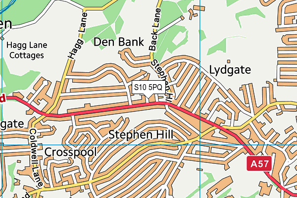 S10 5PQ map - OS VectorMap District (Ordnance Survey)