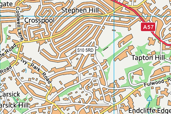 S10 5RD map - OS VectorMap District (Ordnance Survey)