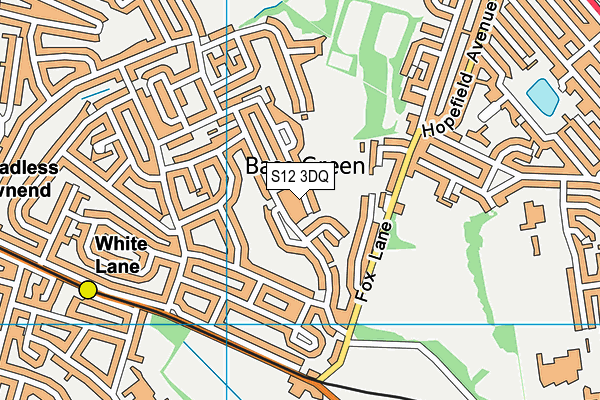 S12 3DQ map - OS VectorMap District (Ordnance Survey)