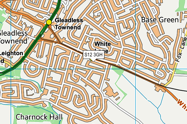 S12 3GH map - OS VectorMap District (Ordnance Survey)