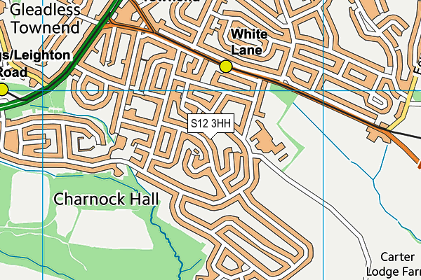 S12 3HH map - OS VectorMap District (Ordnance Survey)