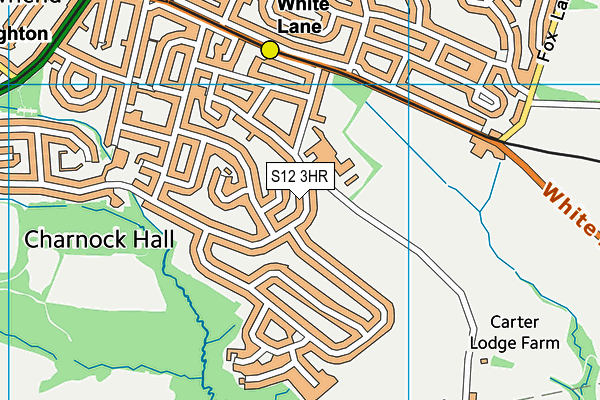 S12 3HR map - OS VectorMap District (Ordnance Survey)