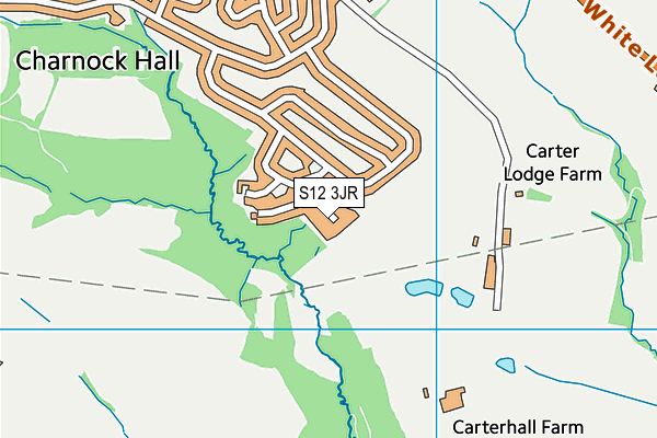 S12 3JR map - OS VectorMap District (Ordnance Survey)
