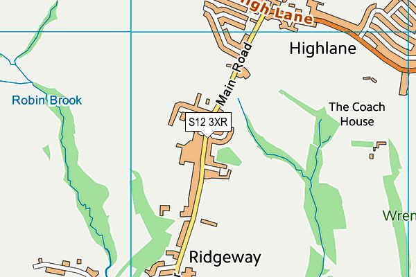 Ridgeway Primary School map (S12 3XR) - OS VectorMap District (Ordnance Survey)