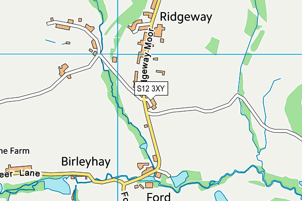 S12 3XY map - OS VectorMap District (Ordnance Survey)