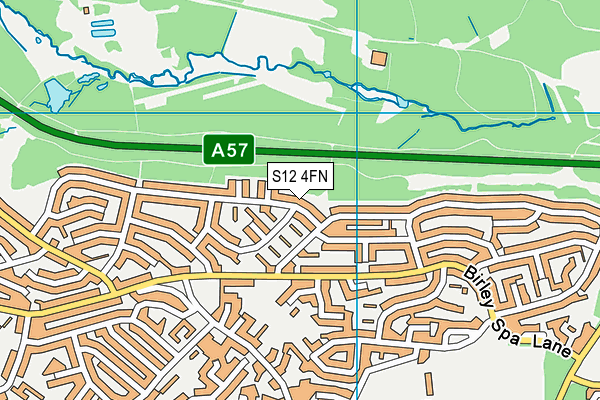 S12 4FN map - OS VectorMap District (Ordnance Survey)