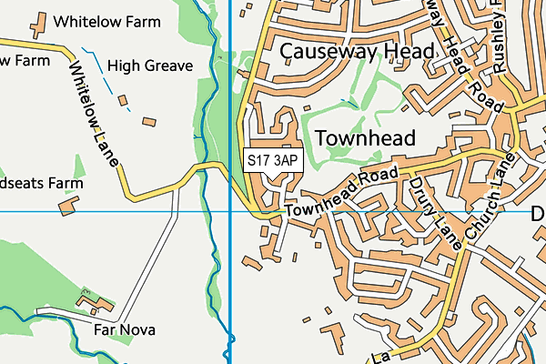 S17 3AP map - OS VectorMap District (Ordnance Survey)