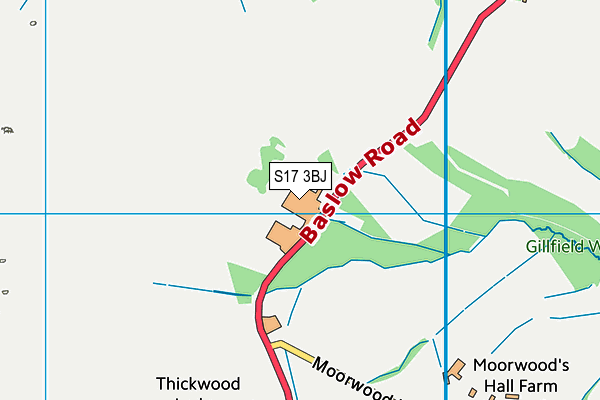 S17 3BJ map - OS VectorMap District (Ordnance Survey)