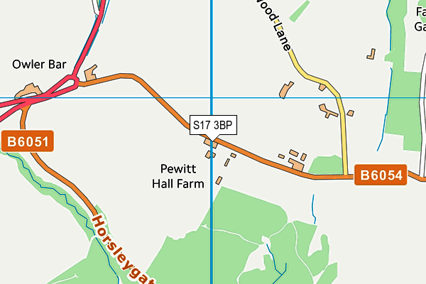 S17 3BP map - OS VectorMap District (Ordnance Survey)