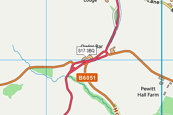 S17 3BQ map - OS VectorMap District (Ordnance Survey)