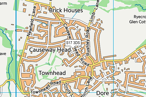 S17 3DS map - OS VectorMap District (Ordnance Survey)