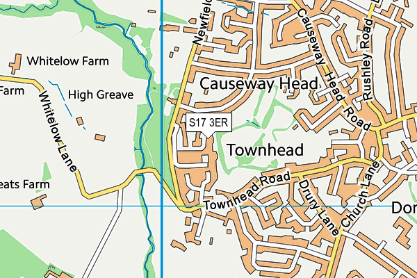 S17 3ER map - OS VectorMap District (Ordnance Survey)