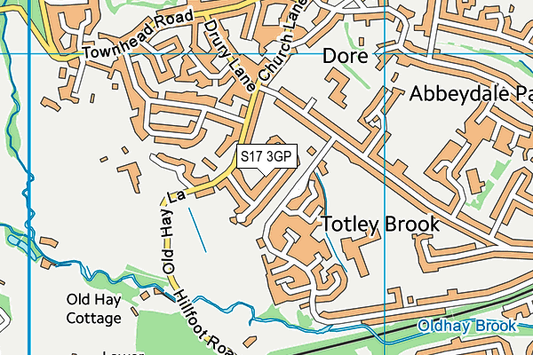 S17 3GP map - OS VectorMap District (Ordnance Survey)