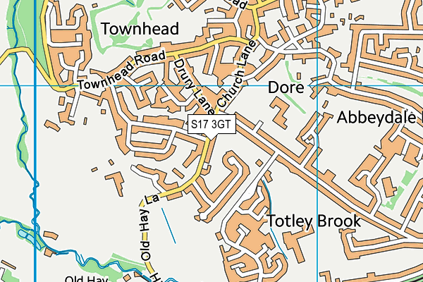 S17 3GT map - OS VectorMap District (Ordnance Survey)