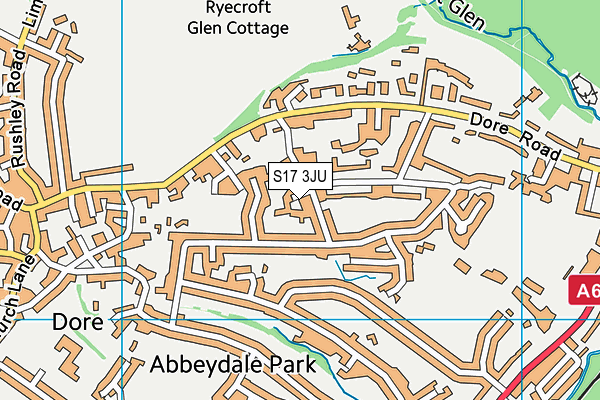 S17 3JU map - OS VectorMap District (Ordnance Survey)