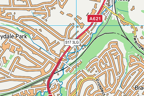 S17 3LG map - OS VectorMap District (Ordnance Survey)