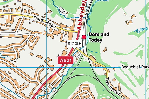 S17 3LH map - OS VectorMap District (Ordnance Survey)