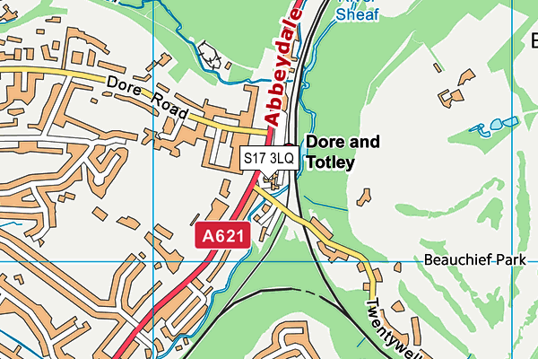 S17 3LQ map - OS VectorMap District (Ordnance Survey)