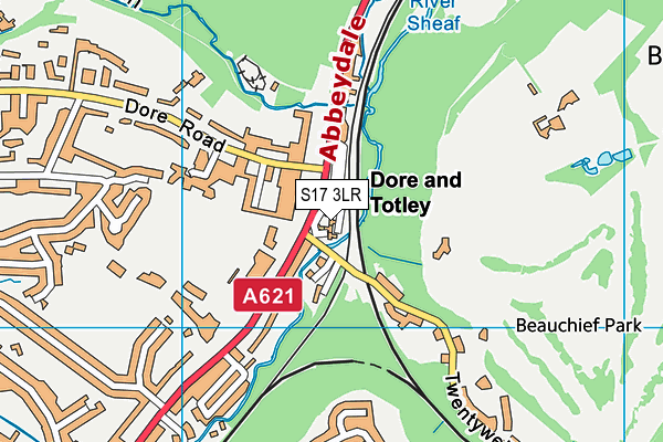 S17 3LR map - OS VectorMap District (Ordnance Survey)