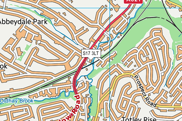 S17 3LT map - OS VectorMap District (Ordnance Survey)