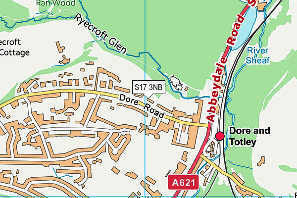 S17 3NB map - OS VectorMap District (Ordnance Survey)