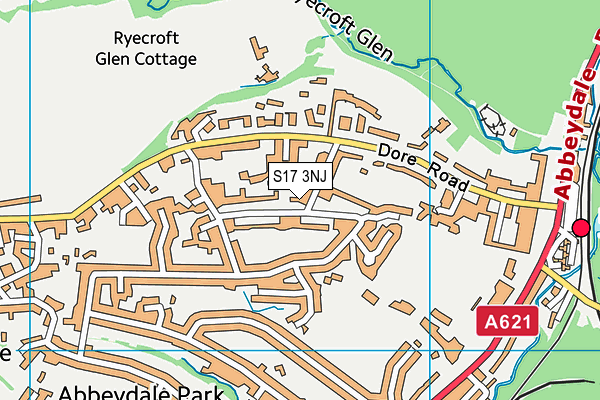 S17 3NJ map - OS VectorMap District (Ordnance Survey)